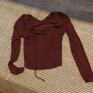 Brandy Melville long sleeve crop top
